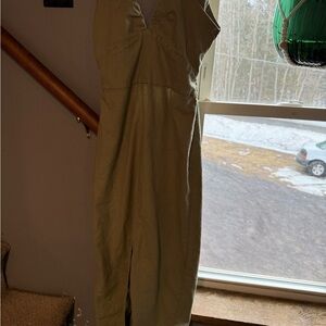 Zara Khaki Green Dress